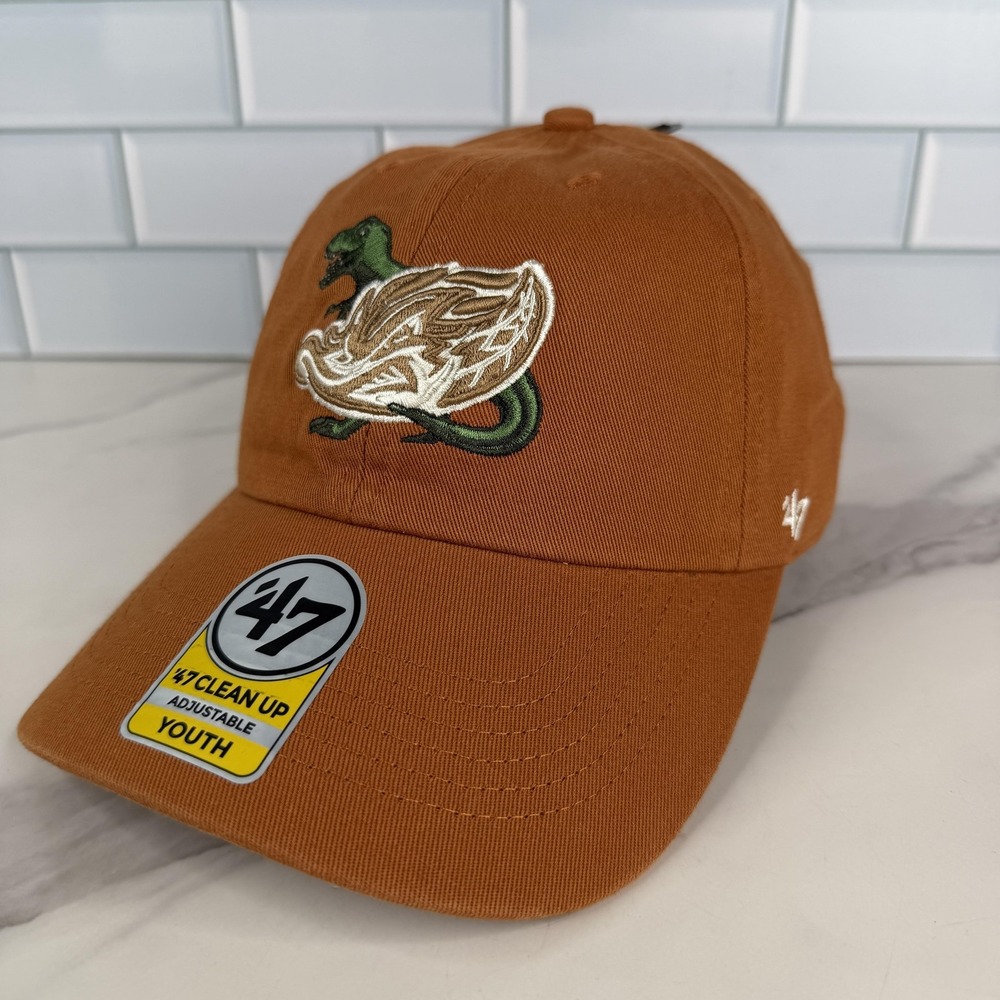 Akron Rubber Ducks‎ Hat Cap Strap Back Youth One Size Baseball 47 Clean Up NWOT
